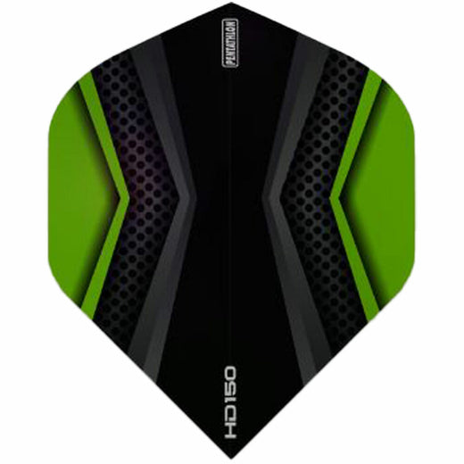 150 micron dart flight in black and lime green