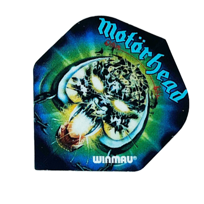 Winmau Rock Legends Motorhead standard dart flight, band graphic