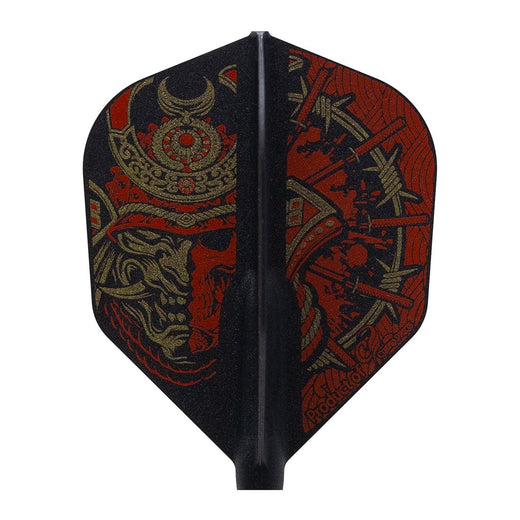 Cosmo Fit Flight Signature, Samurai Skull design, black flight with red masked samurai warrior graphic
