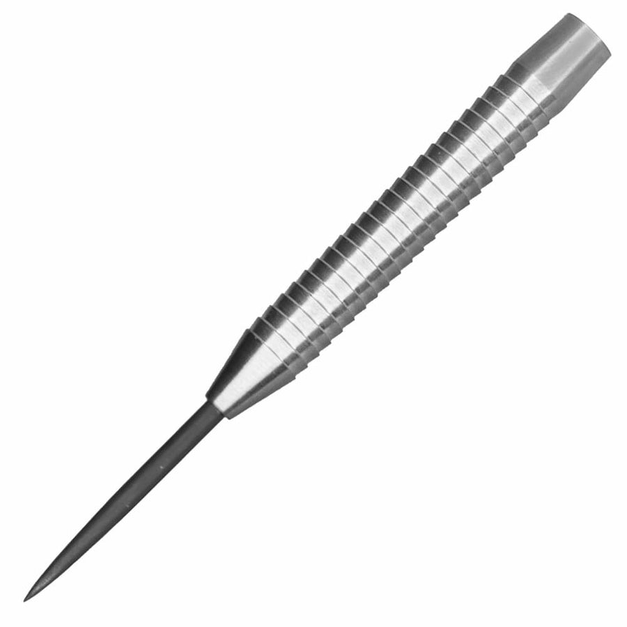 Chainsaw Steel Tip Dart #1, barrel close-up showing sawcut grip