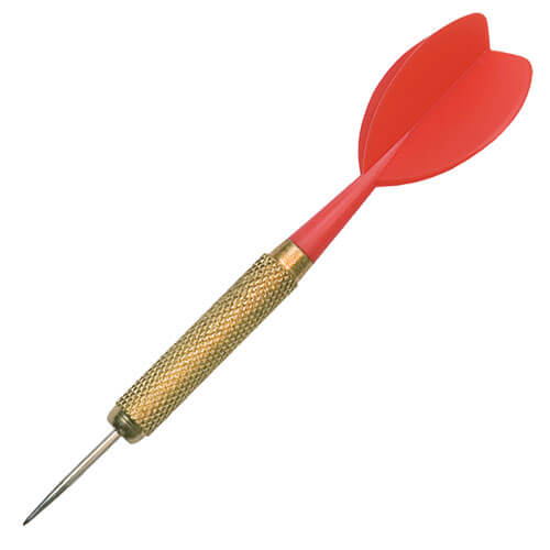 Horizon Darts Steel Tip Bar Dart, polished brass one-piece dart