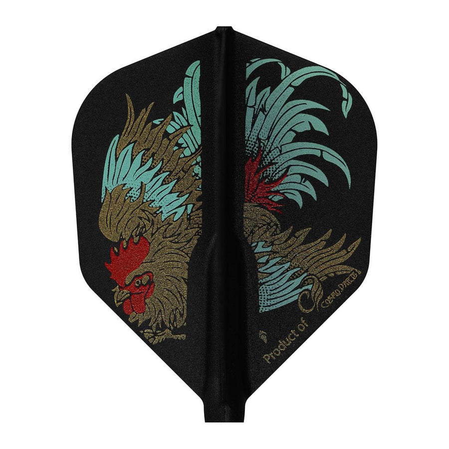 Cosmo Fit Flight Signature, Attapol Eupakaree 3 design, black flight with rooster graphic