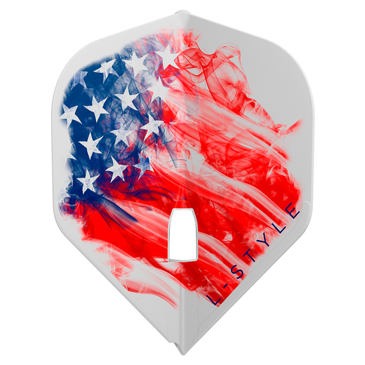 L-Style Flight, American Flag design, clear flight single