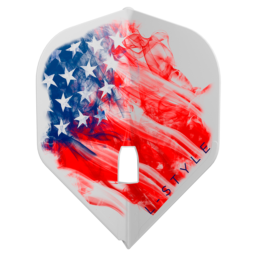 L-Style Flight, American Flag design, clear flight single