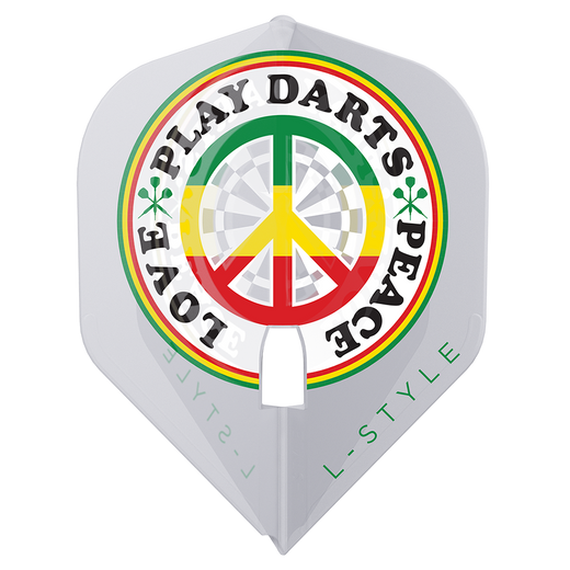 L-Style Flight, Deta Hedman v4 signature, clear flight with peace logo