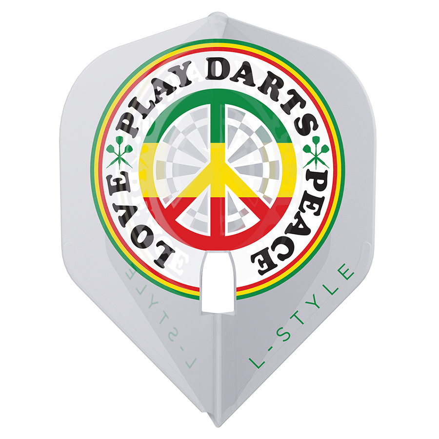 L-Style Flight, Deta Hedman v4 signature, clear flight with peace logo