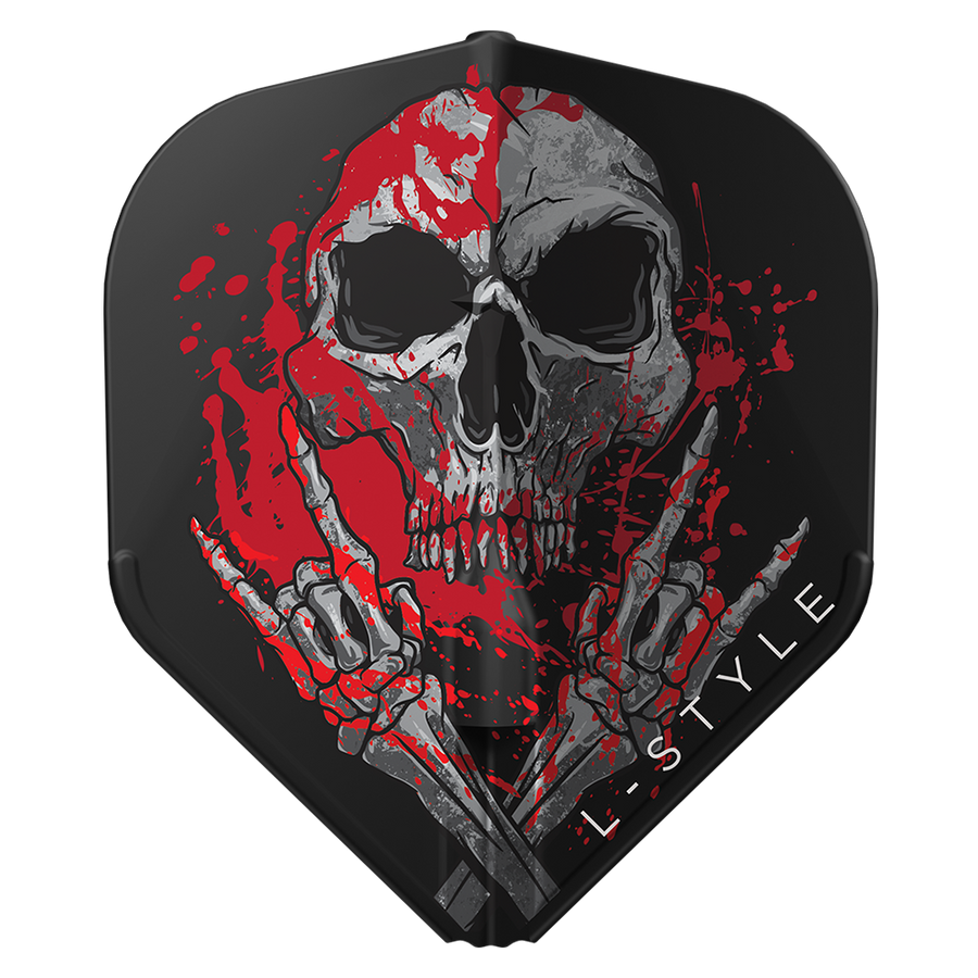 L-Style EZ Flight, Ryan Searle v3 signature, black with skeleton devil horns design