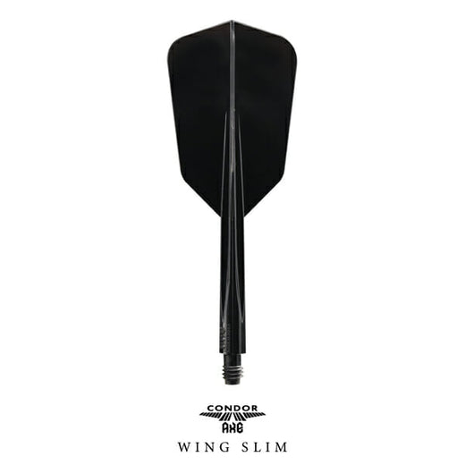 Condor Axe flight and shaft, Wing Slim cut, black colorway