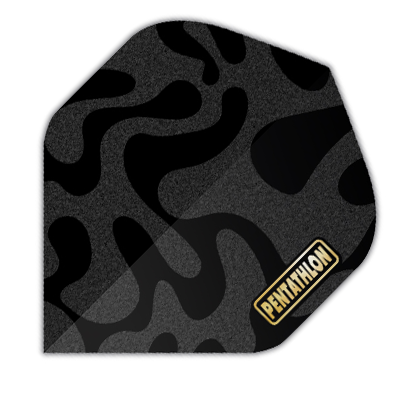 Pentathlon raised wavy pattern standard dart flight