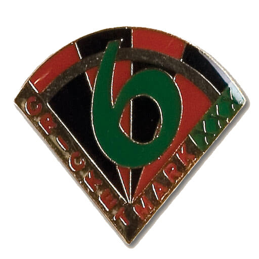 Award Pin - Cricket 6 Mark