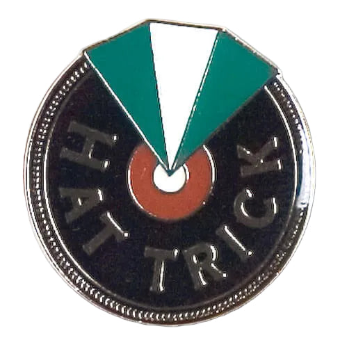 Hat Trick award pin