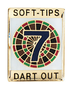 Soft Tip 7 Dart Out award pin