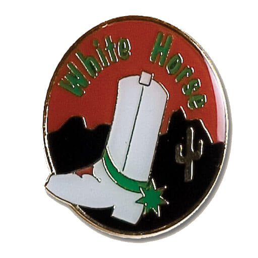 Award Pin - White Horse