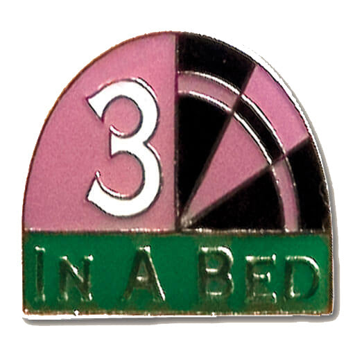 Award Pin - 3 In A Bed