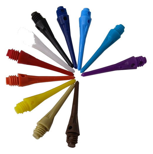 Condor 2BA soft tip points shown in the full range of available colors