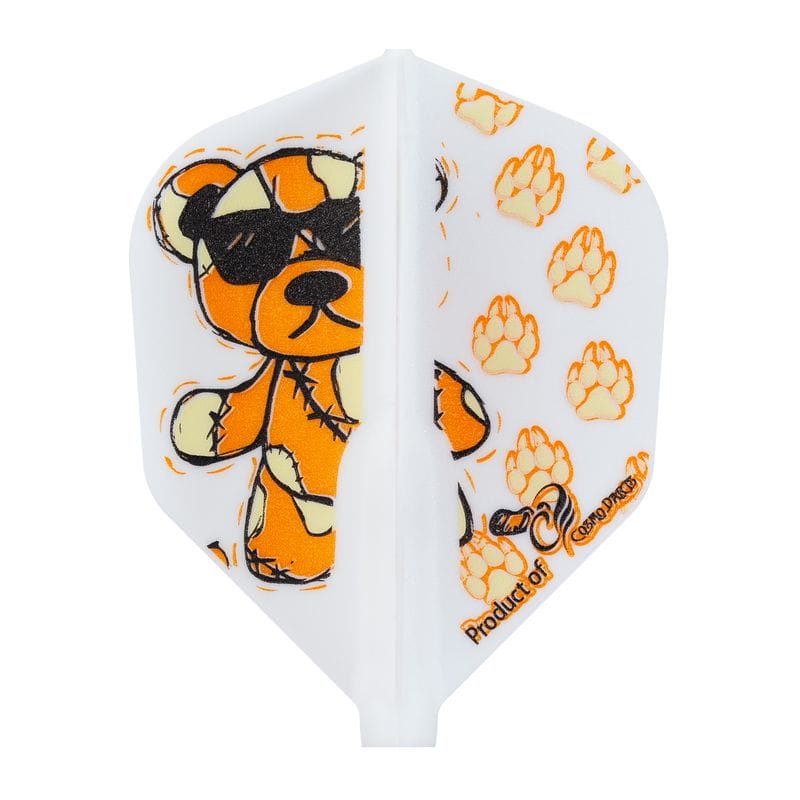 Cosmo Fit Flight Signature, Eddie Thein, white flight with stitched bear design