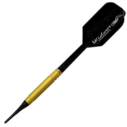 Laserdart Gold Widow Soft Tip Dart #1 full dart with flight and shaft