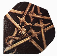 Alchemy Flights Pentacle Skull design in copper