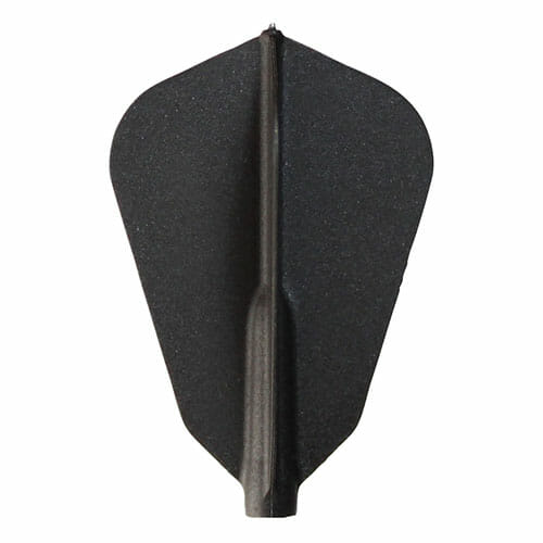 Cosmo Fit Flight F Shape dart flight in dark black