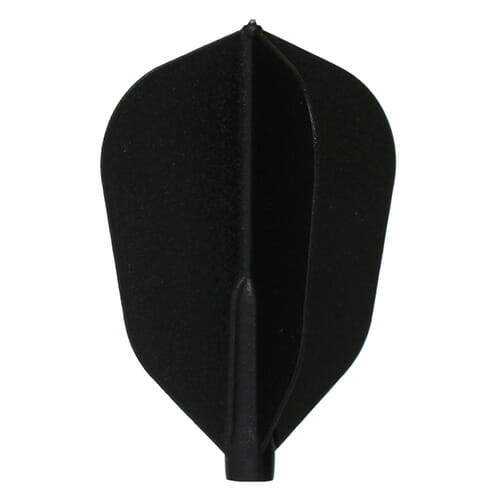 Cosmo Fit Flight SuperShape dart flight in dark black