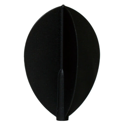 Cosmo Fit Flight TD Pear Shape dart flight in dark black