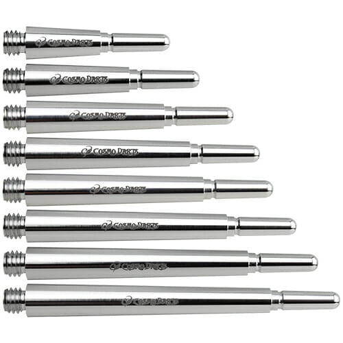 Cosmo Fit Shaft Duraluminum Normal Locked shaft in silver aluminum