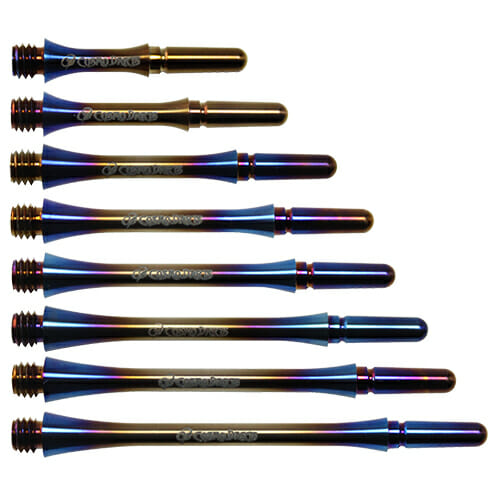 Cosmo Fit Shaft in Titanium, burnt color, slim locked profile