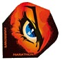 Harrow Flight dart flight with black and red evil eye graphic