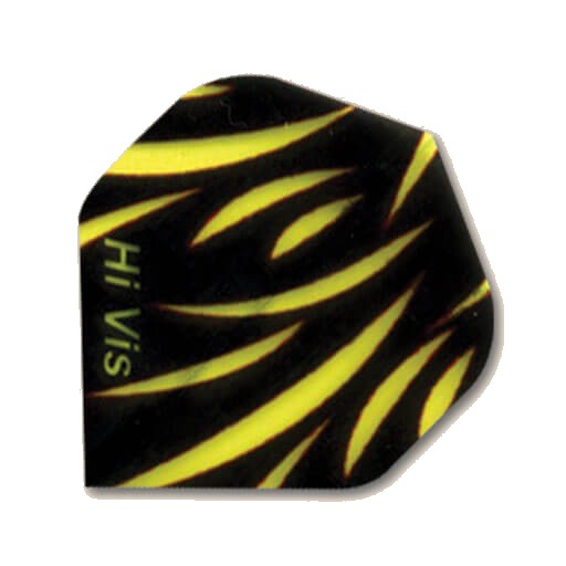 Hi-Vis Flights dart flight in yellow and black