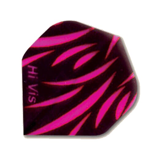 Hi-Vis Flights dart flight in pink and black