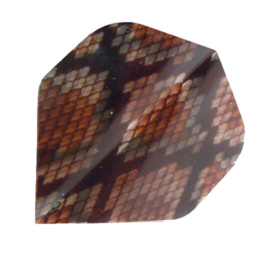 Hi-Vis Flights dart flight with snake skin pattern