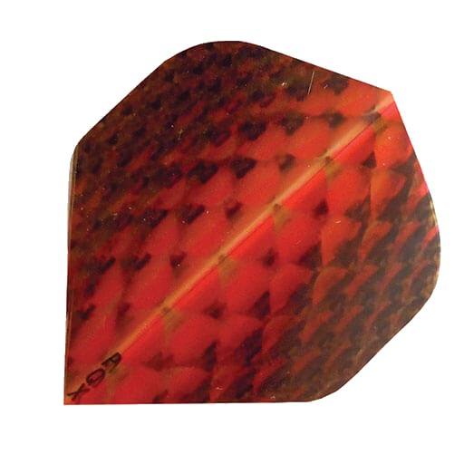 Hi-Vis Flights dart flight, red and black snake skin print