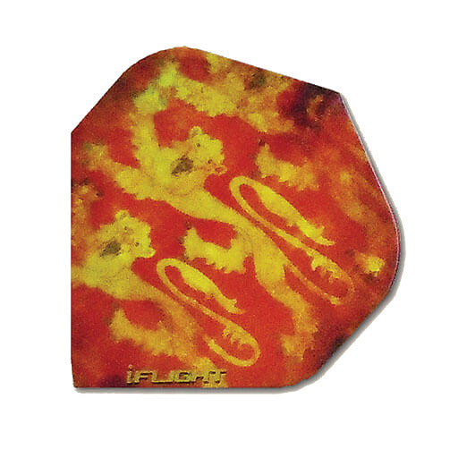 I-Flights dart flight in red and yellow