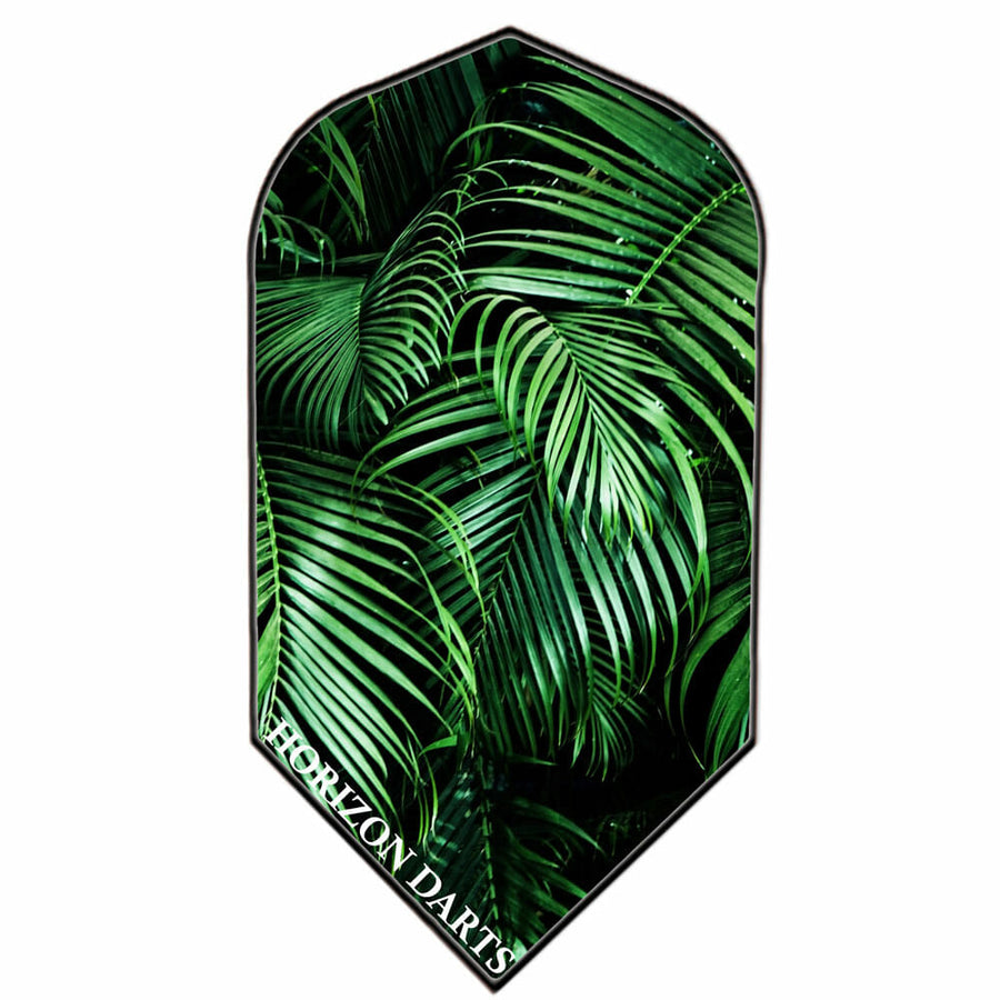 Rock Hard 100 micron dart flight, Jungle design, slim shape, jungle greenery graphic