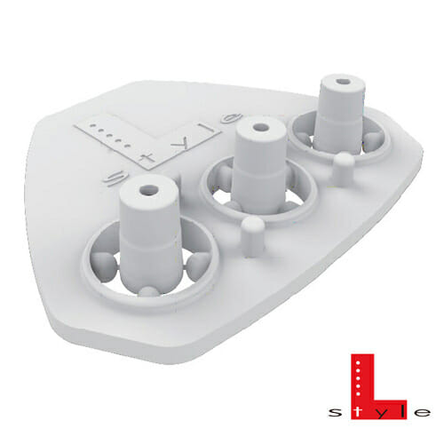 L-Style GOMU shaft locking piece with stem threads