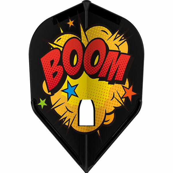 L-Style Flight Signature Joe Huffman design, black with red BOOM lettering and yellow cartoon cloud