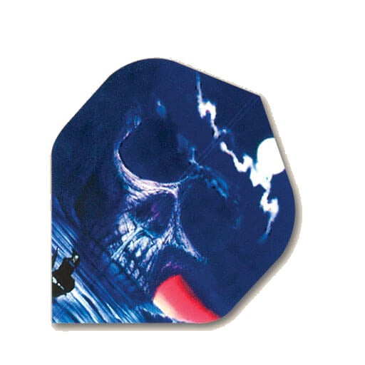 Laserdart Flights LF5, dark blue and white design