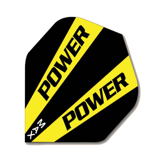 150 Micron dart flight in black and yellow