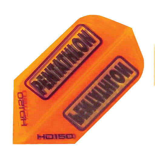 Transparent Orange 150 micron dart flight, model M557
