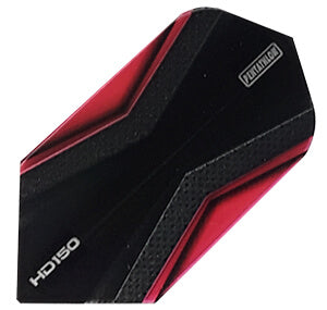 150 Micron Flights in black and red