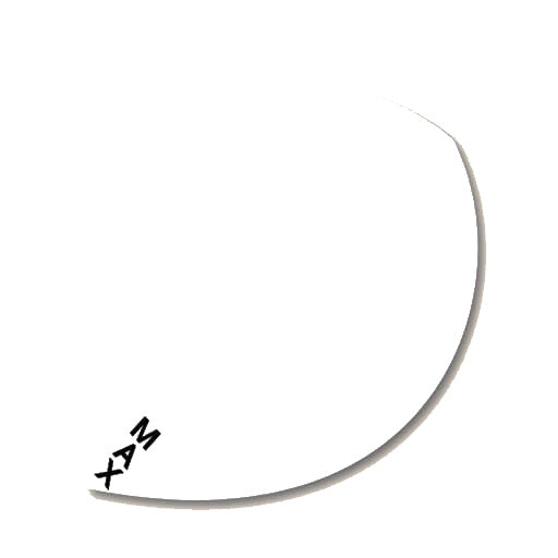 White 150 micron dart flight, model M702