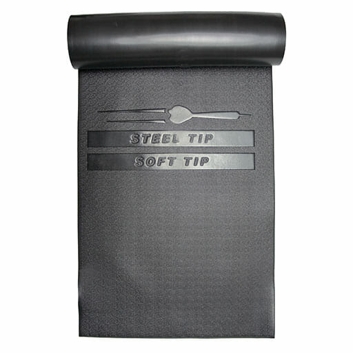 Vinyl Dart Mat rolled out with printed throw lines