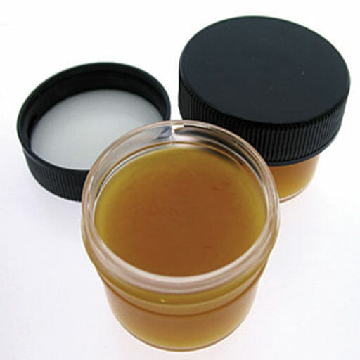 Mor-Grip tacky rosin paste in a twist-off jar