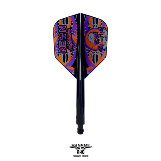 Condor Axe Neon Nightmare black flight and shaft, standard shape