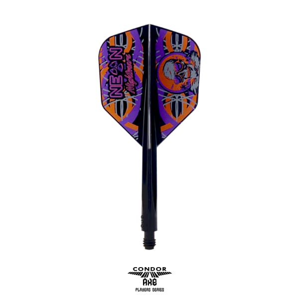 Condor Axe Neon Nightmare black flight and shaft, standard shape