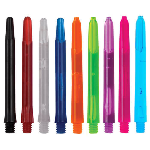 Polycarbonate Shafts, full color and clear lineup group shot