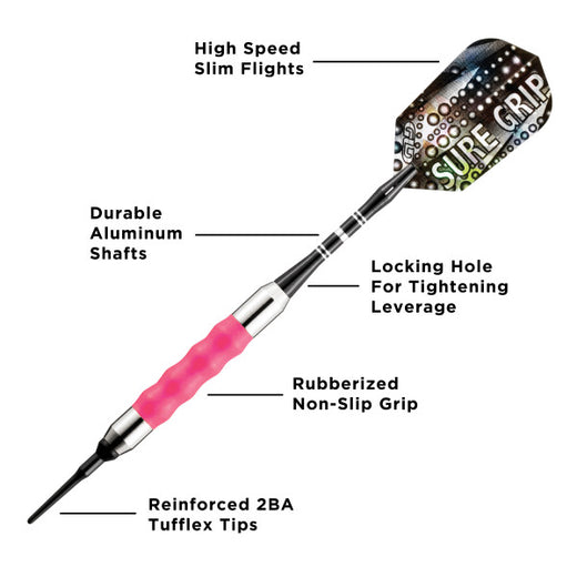 Sure Grip Soft Tip Dart #4 barrel, pink