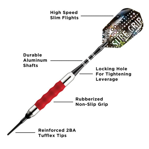 Sure Grip Soft Tip Dart #7 barrel, red