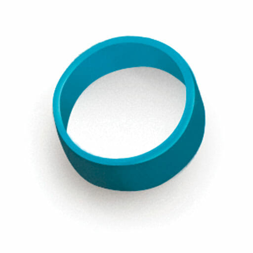 Metal Slot Lock Rings shown in blue