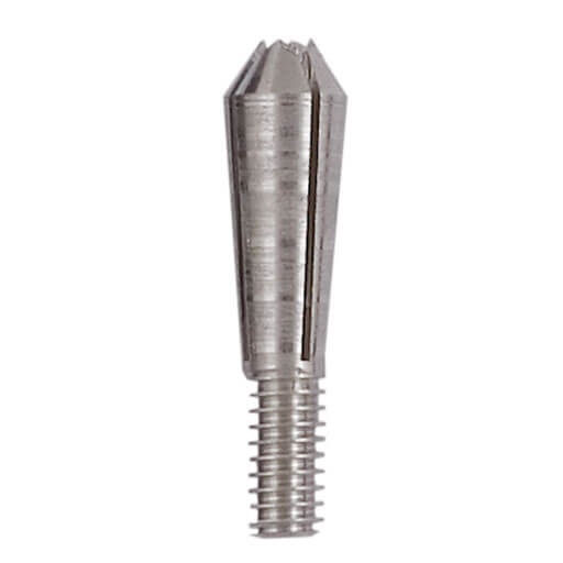 Collette Replacement Tops, package of three silver screw-in shaft tops
